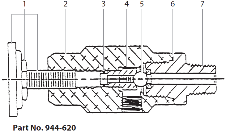 Hydra M4000 944-620 Bleed Valve Assembly, 1/8” NPT Parts